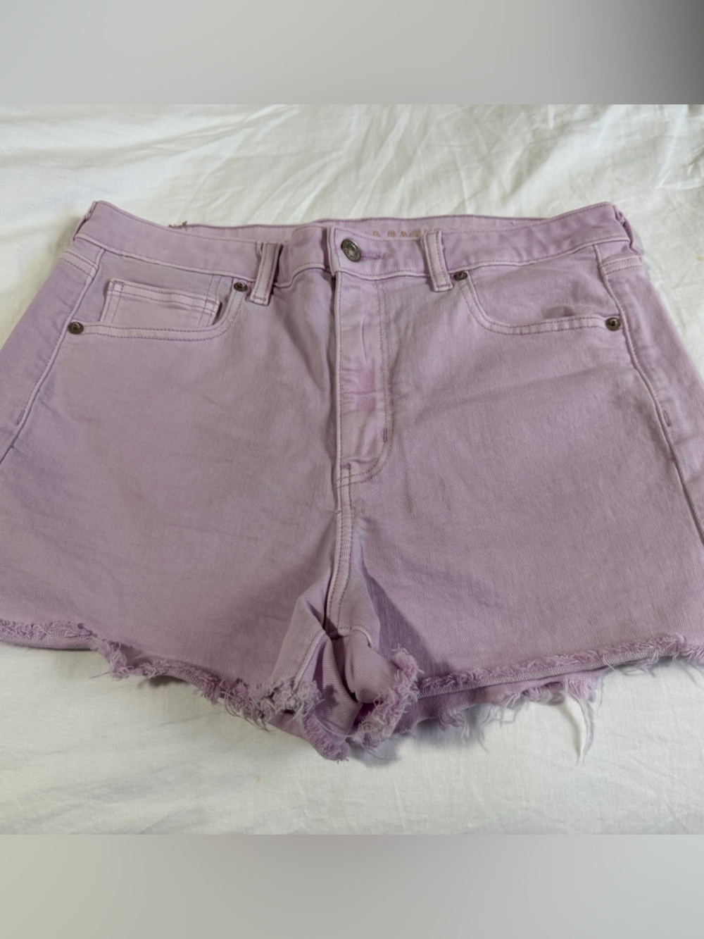American Eagle Outfitters Lilac Denim Cutoff Shorts